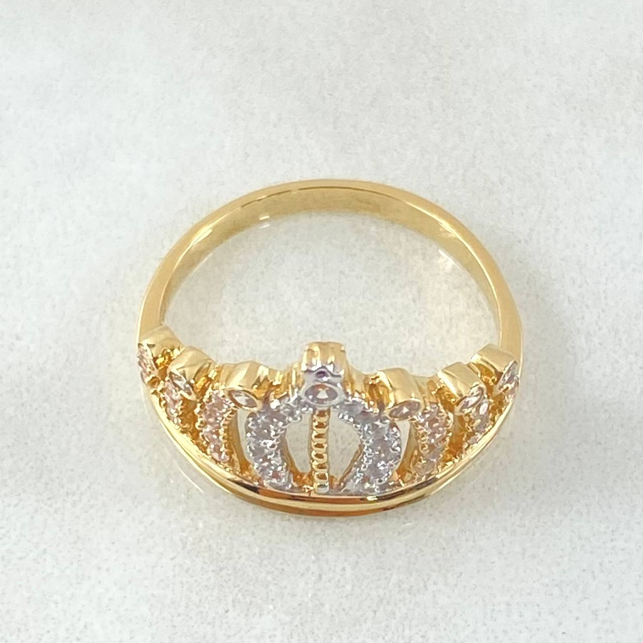 Dense Crown Ring 3.7gr / Size 7 1/4 / 18K Yellow Gold*