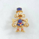Charm Duck Money Bag 5.55gr / 1.3cm / Two Tones Yellow White 18K ©