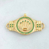 Herraje Correa Corona 5.25gr / 3.5cm / Oro Amarillo 18K ©