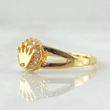 Crown Ring 2.5gr / Size 5 / 18K Yellow Gold ©