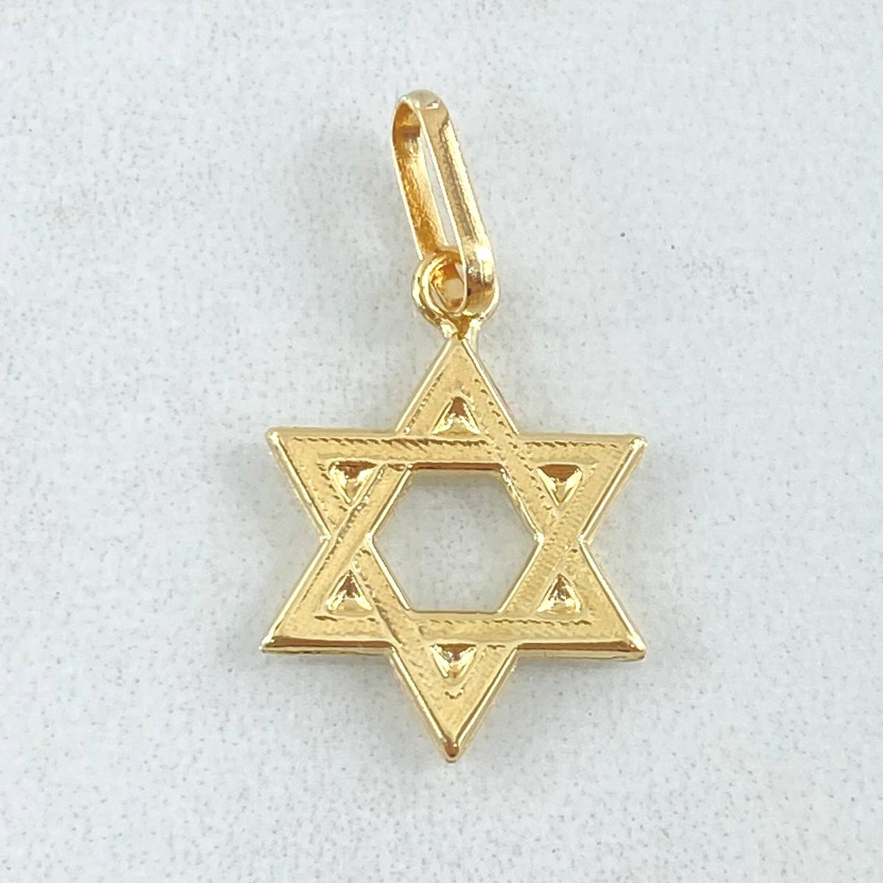 Pendant Star of David 1gr / 2.5cm / 18K Yellow Gold