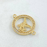 San Miguel Archangel Charm 1.65gr / 2.3cm / 18K Yellow Gold