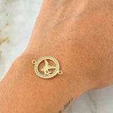 San Miguel Archangel Charm 1.65gr / 2.3cm / 18K Yellow Gold