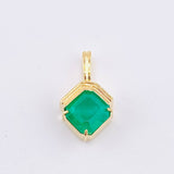 Dije Vertice Amplio Esmeralda 1.46 Qts 1.75gr / 3/4 in / Oro Amarillo 18K ©