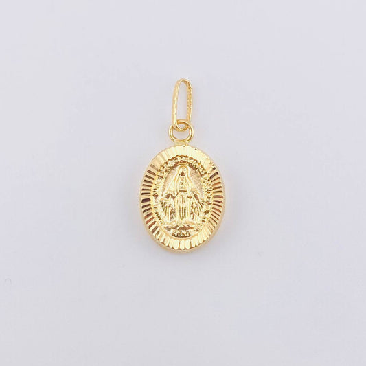 Dije Milagrosa 0.85gr / 3/4 in / Oro Amarillo 18K *
