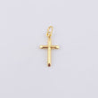 Cross Pendant 0.3gr / 3/4 in / 18K Yellow Gold *