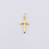 Cross Pendant 0.3gr / 3/4 in / 18K Yellow Gold *