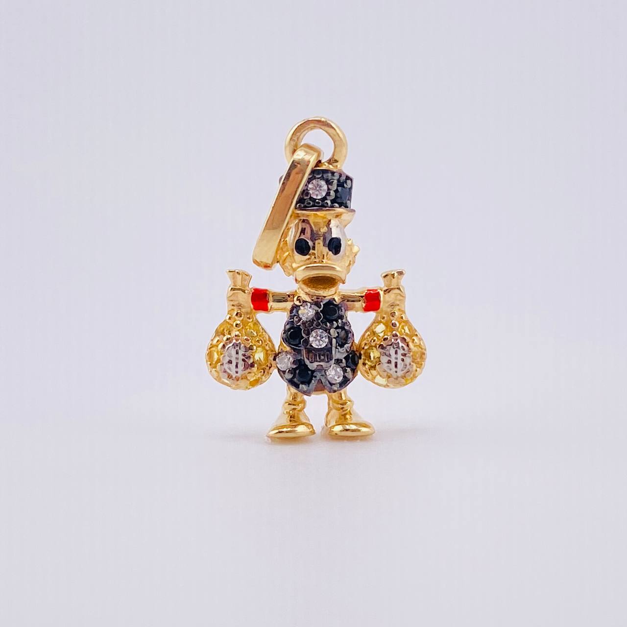 Dije Pato Bolsa Dinero 1.5gr / 3/4 in / Oro Amarillo 18K