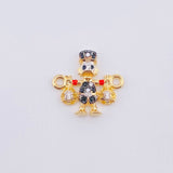 Duck Money Bag Charm 1.4gr / 3/4 in / 18K Yellow Gold *