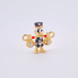 Duck Money Bag Charm 1.4gr / 3/4 in / 18K Yellow Gold *