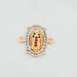 Charm Virgin Guadalupe 2.1 g / 1/2 in Three Golds 18K