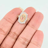 Charm Virgin Guadalupe 2.1 g / 1/2 in Three Golds 18K