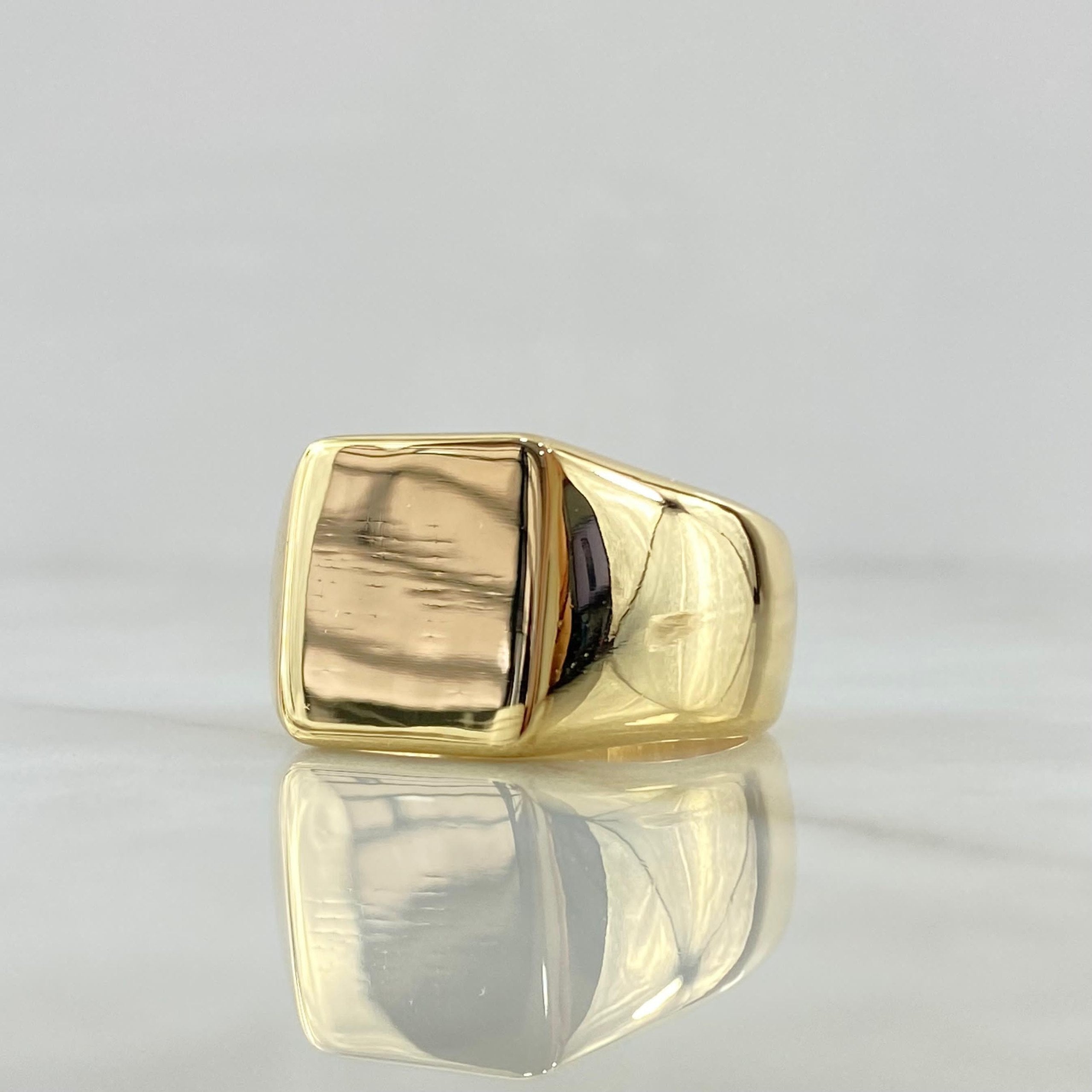 Custom Made to Order Ring Plate 13gr / 18K Yellow Gold