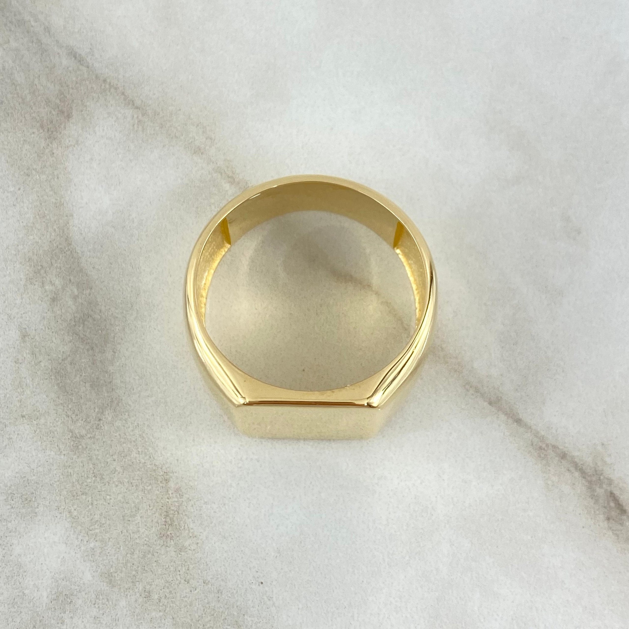 Custom Made to Order Ring Plate 13gr / 18K Yellow Gold