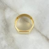 Custom Made to Order Ring Plate 13gr / 18K Yellow Gold