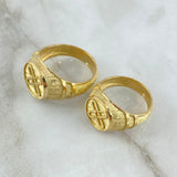 Custom Made to Order Nordic Cross Ring 18gr / 18K Yellow Gold