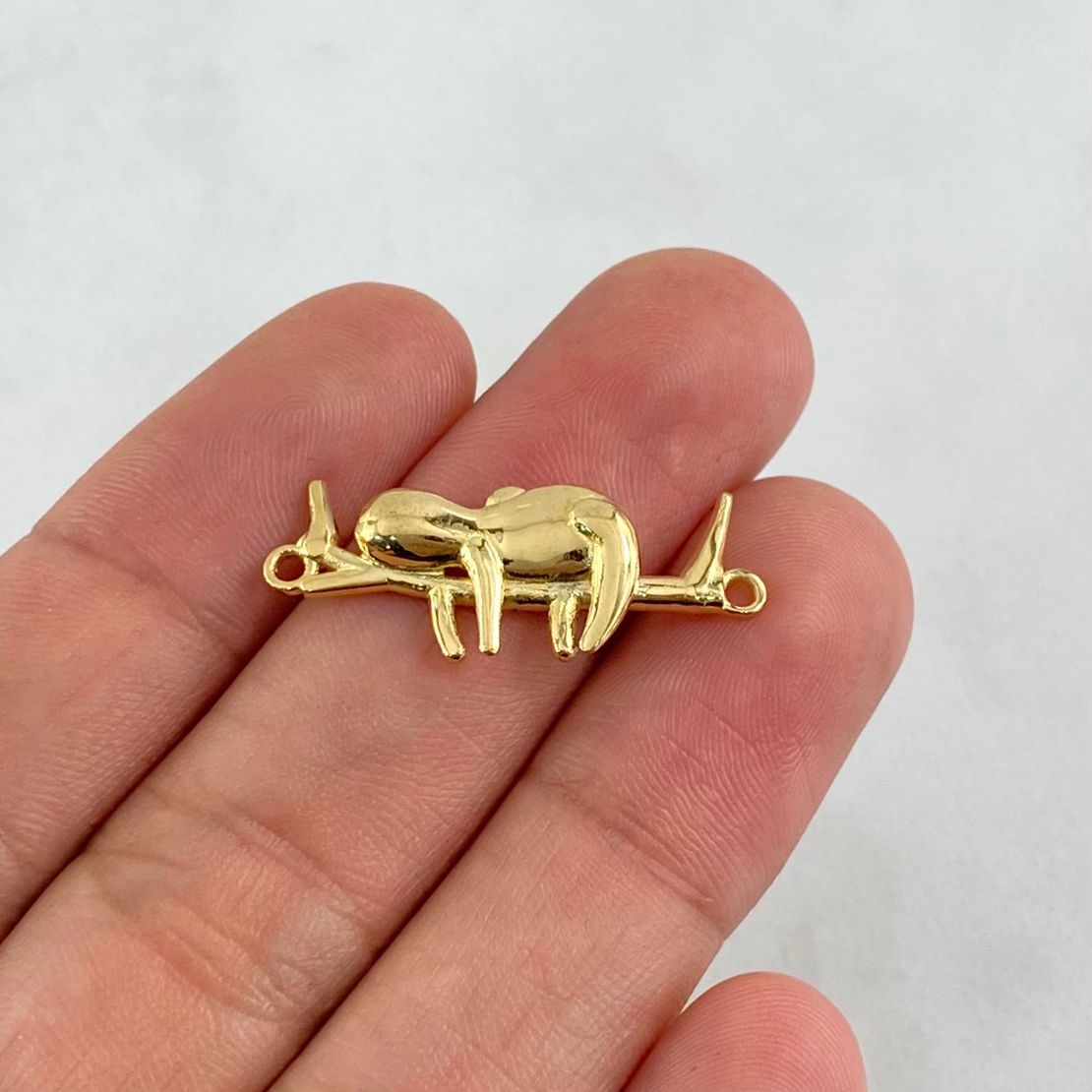Custom Made to Order Charm Sloth 4gr / 18K Yellow Gold