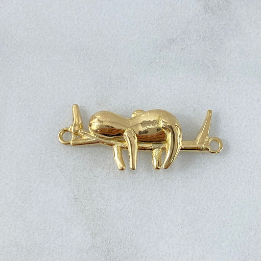 Custom Made to Order Charm Sloth 4gr / 18K Yellow Gold