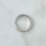 Fabricacion Bajo Pedido Anillo Argolla Media Caña Matrimonio 5gr / Oro Blanco 18K