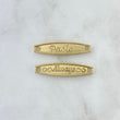 Custom Made to Order Charm Pair of Custom Edged Plates 7gr / 18K Yellow Gold