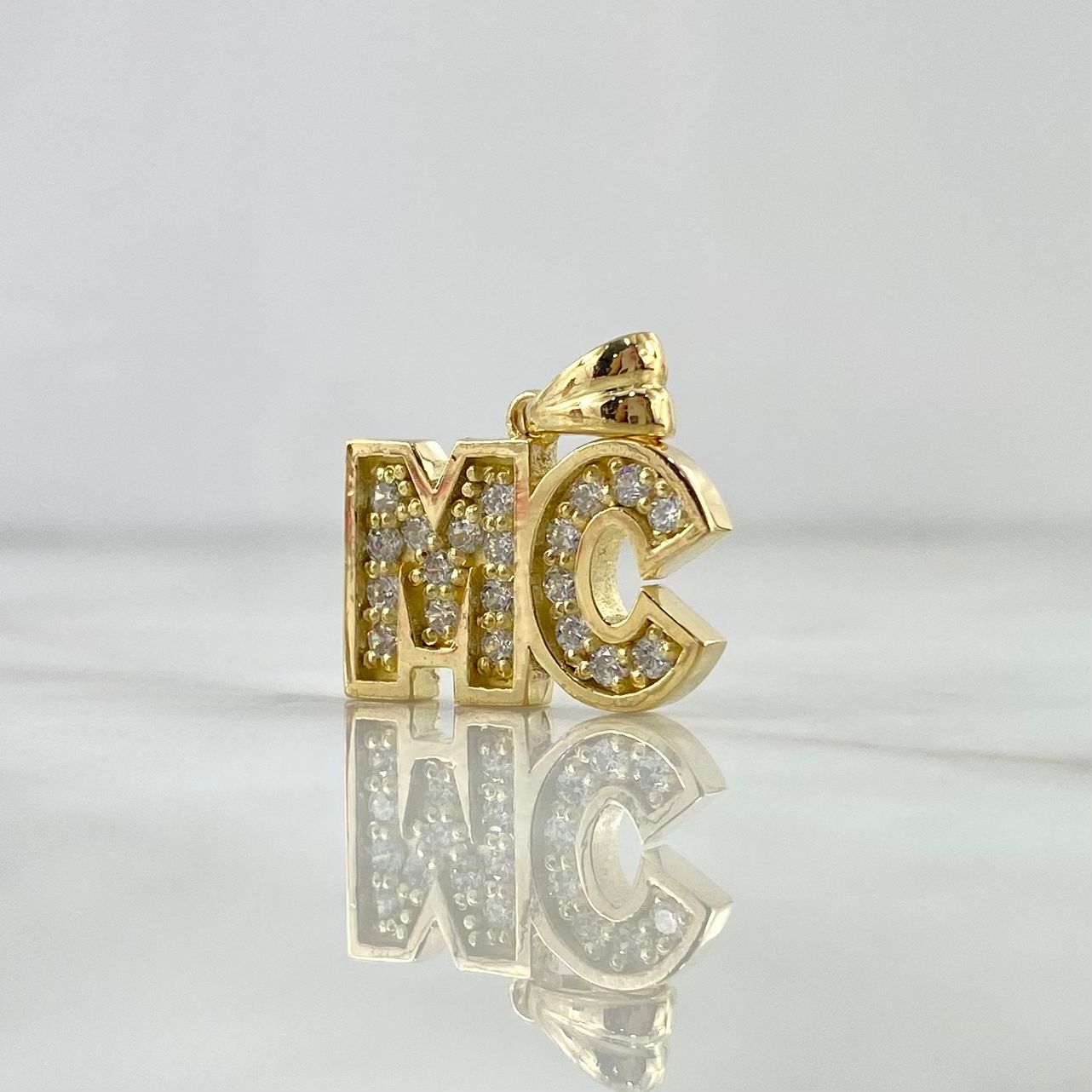 Custom Made to Order Pendant With Thick Letters 8gr / 18K Yellow Gold