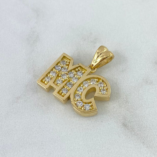 Custom Made to Order Pendant With Thick Letters 8gr / 18K Yellow Gold