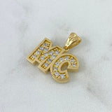 Custom Made to Order Pendant With Thick Letters 8gr / 18K Yellow Gold