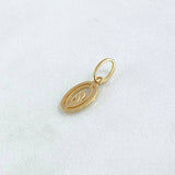 Dije Virgen Maria 0.7gr / 1.8cm / Silueta Oro Amarillo 18K