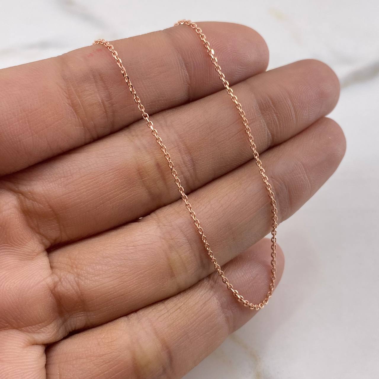 Chain Classic Link Chain 1.75gr / 45cm / 0.7mm Rose Gold +3 18K &