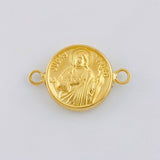 Herraje San Judas 0.9 g / 3/4 in Oro Amarillo 18K
