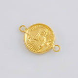 Herraje San Judas 0.9 g / 3/4 in Oro Amarillo 18K