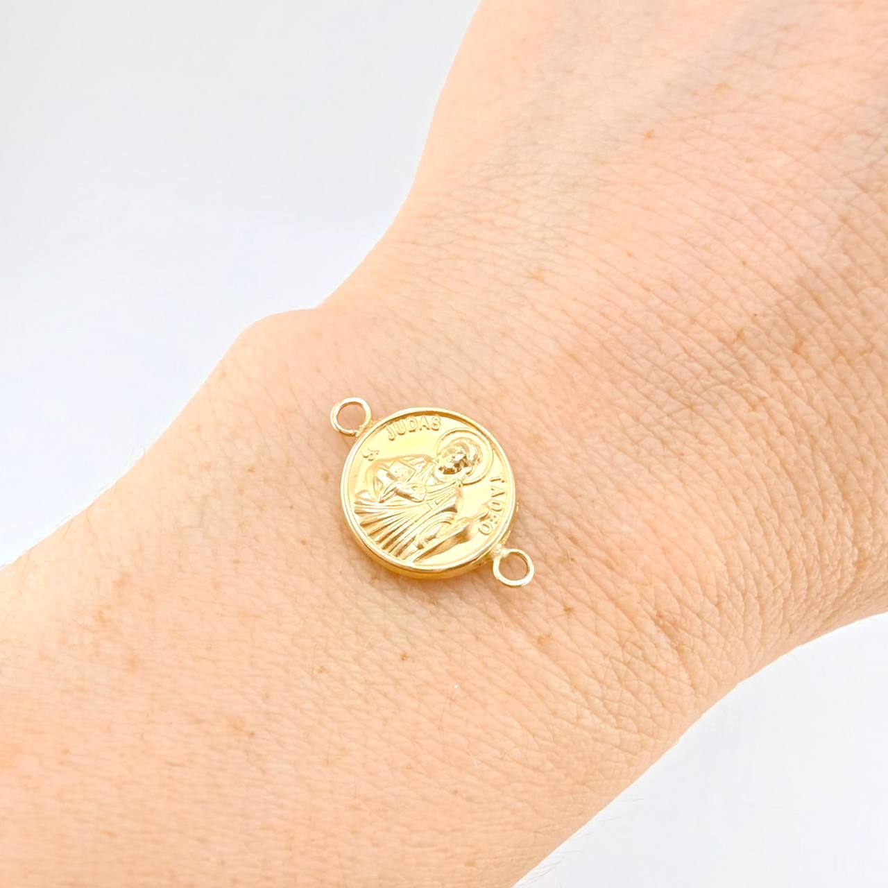 Herraje San Judas 0.9 g / 3/4 in Oro Amarillo 18K