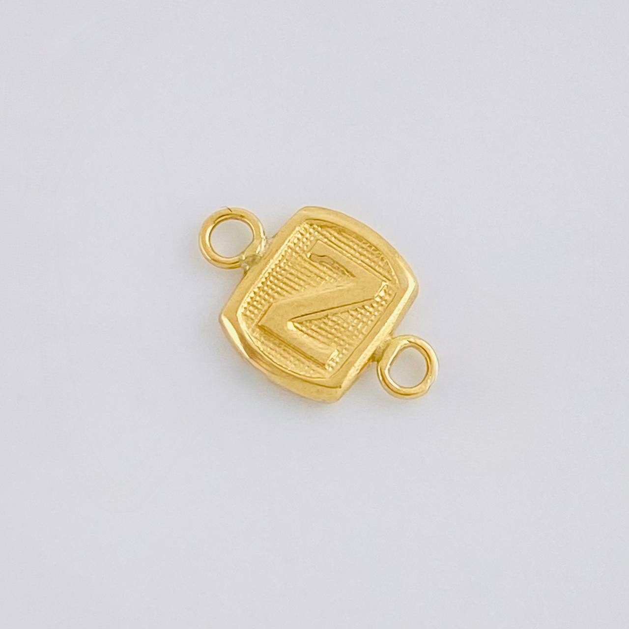 Herraje Letra Z 0.25 g / 1/2 in Oro Amarillo 18K