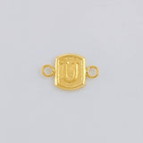Herraje Letra U 0.25 g / 1/2 in Oro Amarillo 18K