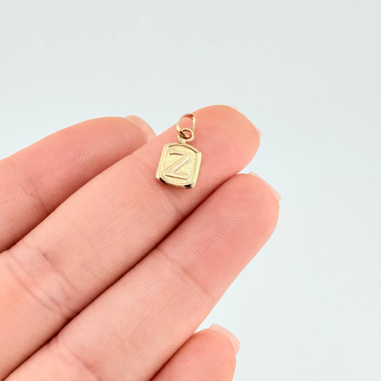 Pendant Letter Z 0.35g / 1/2 in Yellow Gold 18K