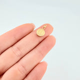 Pendant Letter D Circle 0.45 g / 1/2 in Yellow Gold 18K