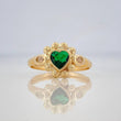 Solitaire Heart Ring 1.5 g / T8 Yellow Gold 18K