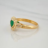 Solitaire Heart Ring 1.5 g / T8 Yellow Gold 18K