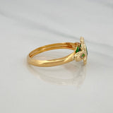 Solitaire Heart Ring 1.5 g / T8 Yellow Gold 18K