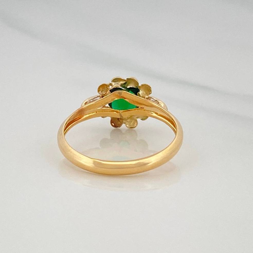 Solitaire Heart Ring 1.5 g / T8 Yellow Gold 18K