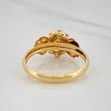 Anillo Solitario Moño 1.85 g / T7 3/4 Oro Amarillo 18K