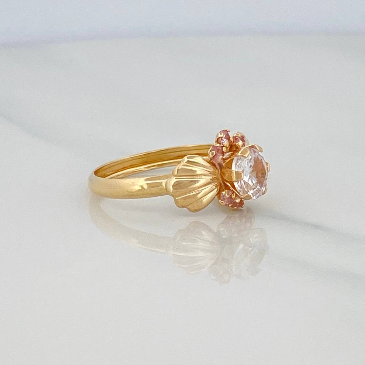 Anillo Solitario Moño 1.85 g / T7 3/4 Oro Amarillo 18K