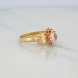 Anillo Solitario Moño 1.85 g / T7 3/4 Oro Amarillo 18K