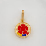 Dije Escudo Seleccion 0.65 g / 1/2 in Oro Amarillo 18K
