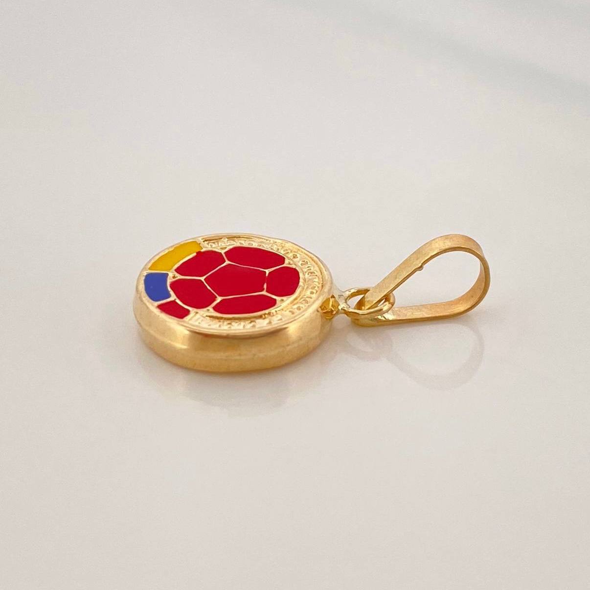 Dije Escudo Seleccion 0.65 g / 1/2 in Oro Amarillo 18K