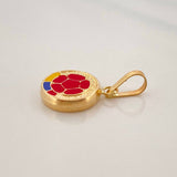 Dije Escudo Seleccion 0.65 g / 1/2 in Oro Amarillo 18K