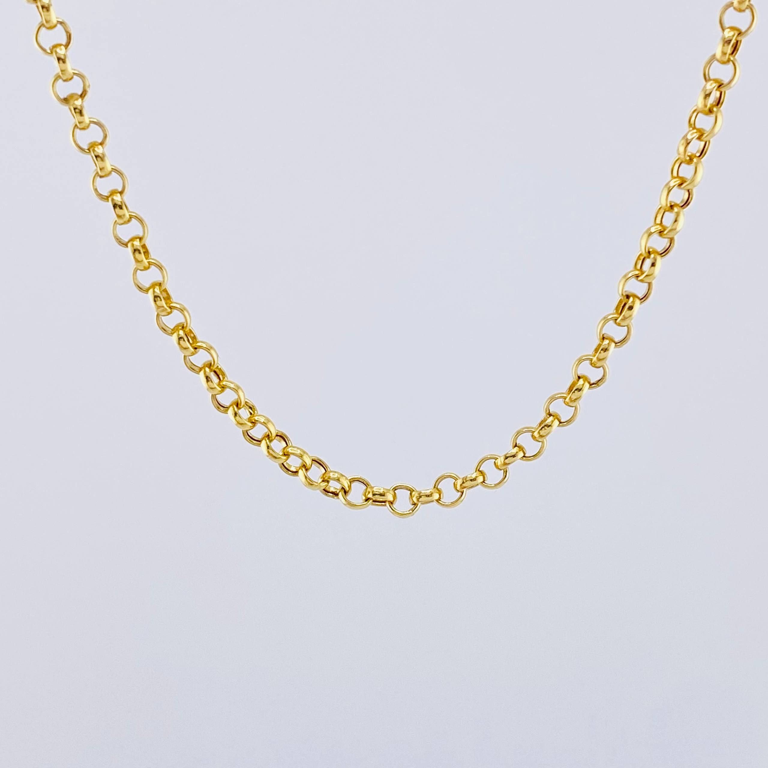 Cadena Roll On 10gr / 27 3/4 in / 3mm Oro Amarillo +3 18K ©