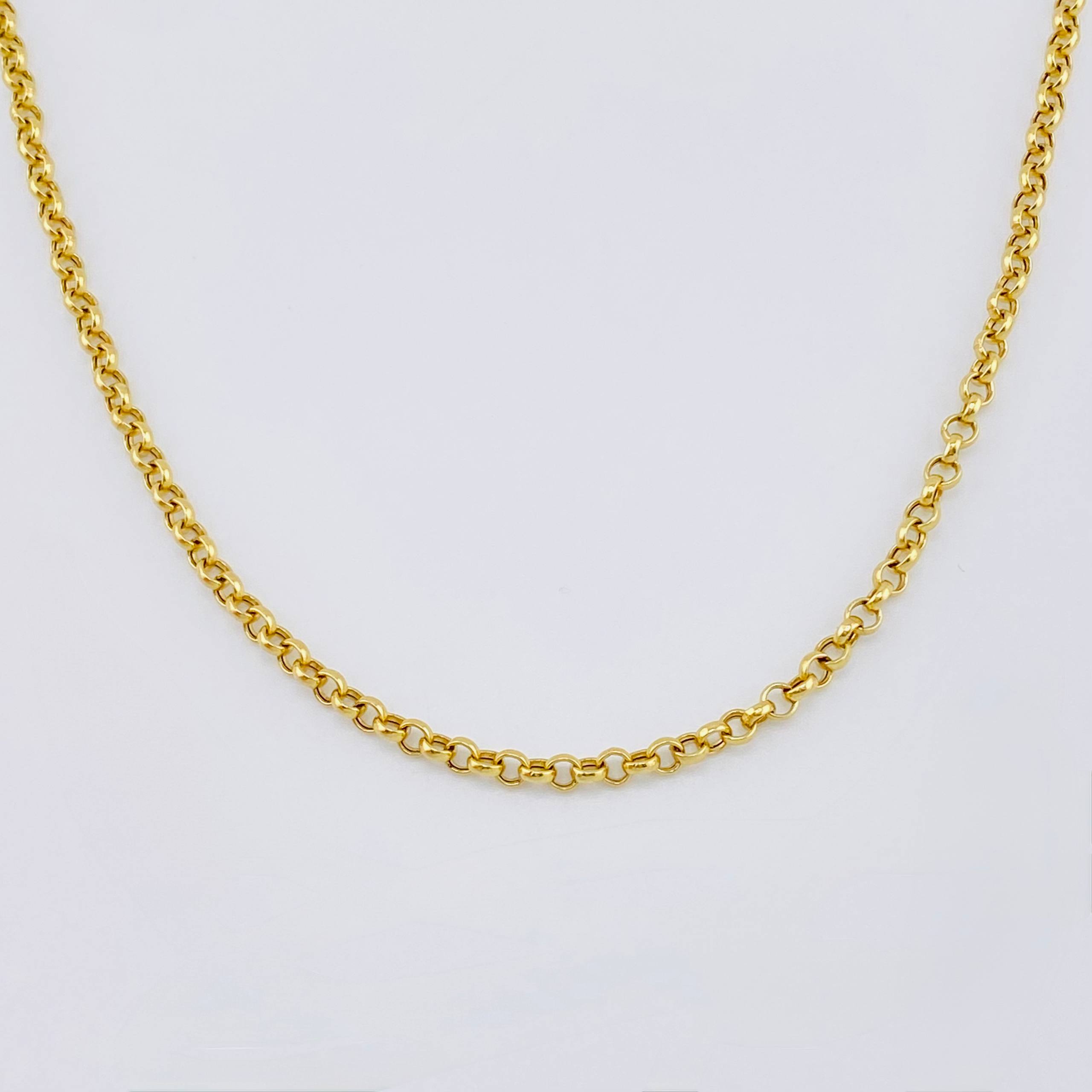 Cadena Roll On 10gr / 27 3/4 in / 3mm Oro Amarillo +3 18K ©