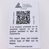 Dije Cubo Esmeralda 10 Pts 0.3 g / 1/2 in Oro Amarillo 18K