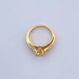 Two Line Ring 5.05gr / T5 3/4 / Yellow Diamond 50pts Yellow Gold (Jewel) $